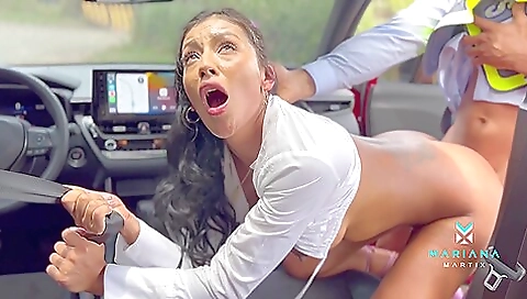 I Fuck A Traffic Officer On A Public Road - Mariana Martix