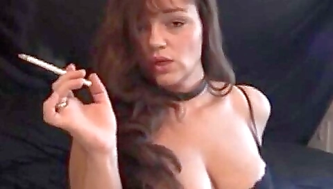 Gorgeous Milf Smokes